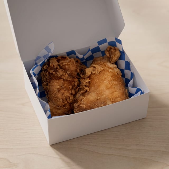 Broaster Meal - 4 Piece Dark.