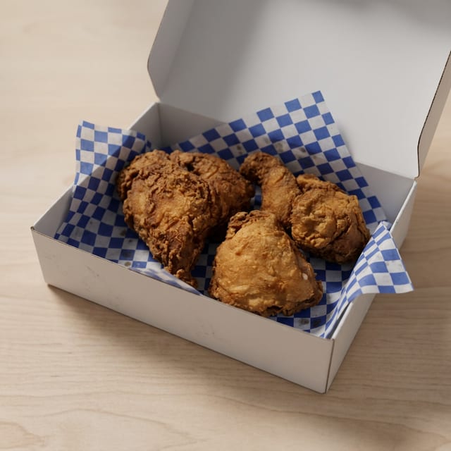 Broaster Chicken Only - 4 Piece Dark.