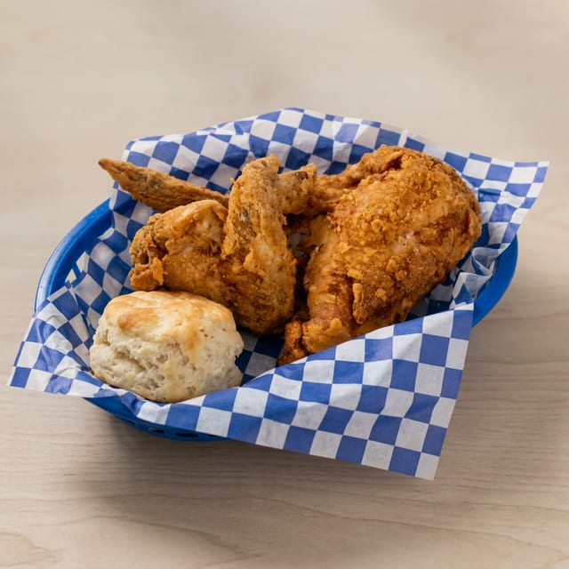 Broaster Meal - 2 Piece Wing & Breast.