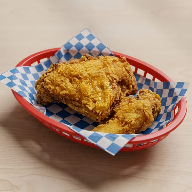 Broaster Meal - 2 Piece Leg & Thigh.
