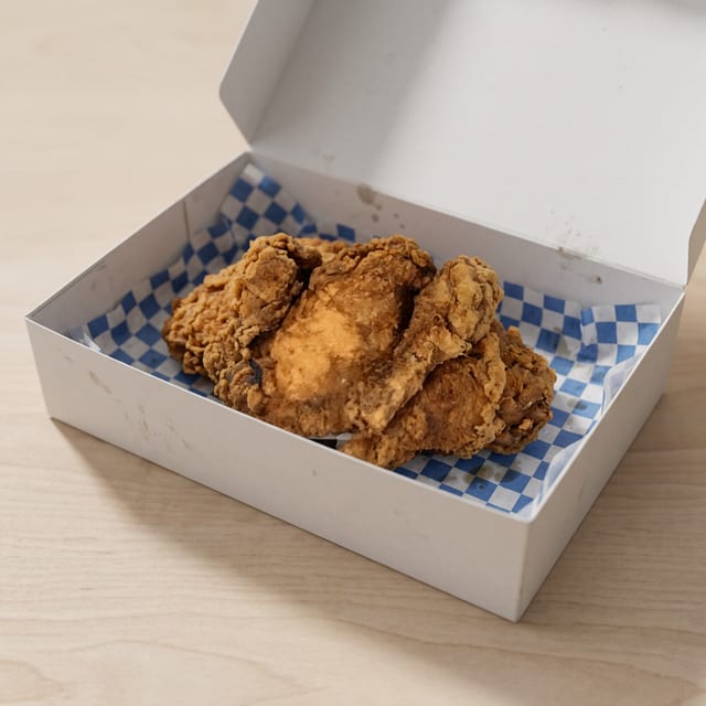 Broaster Chicken Only - 2 Piece Leg & Thigh.